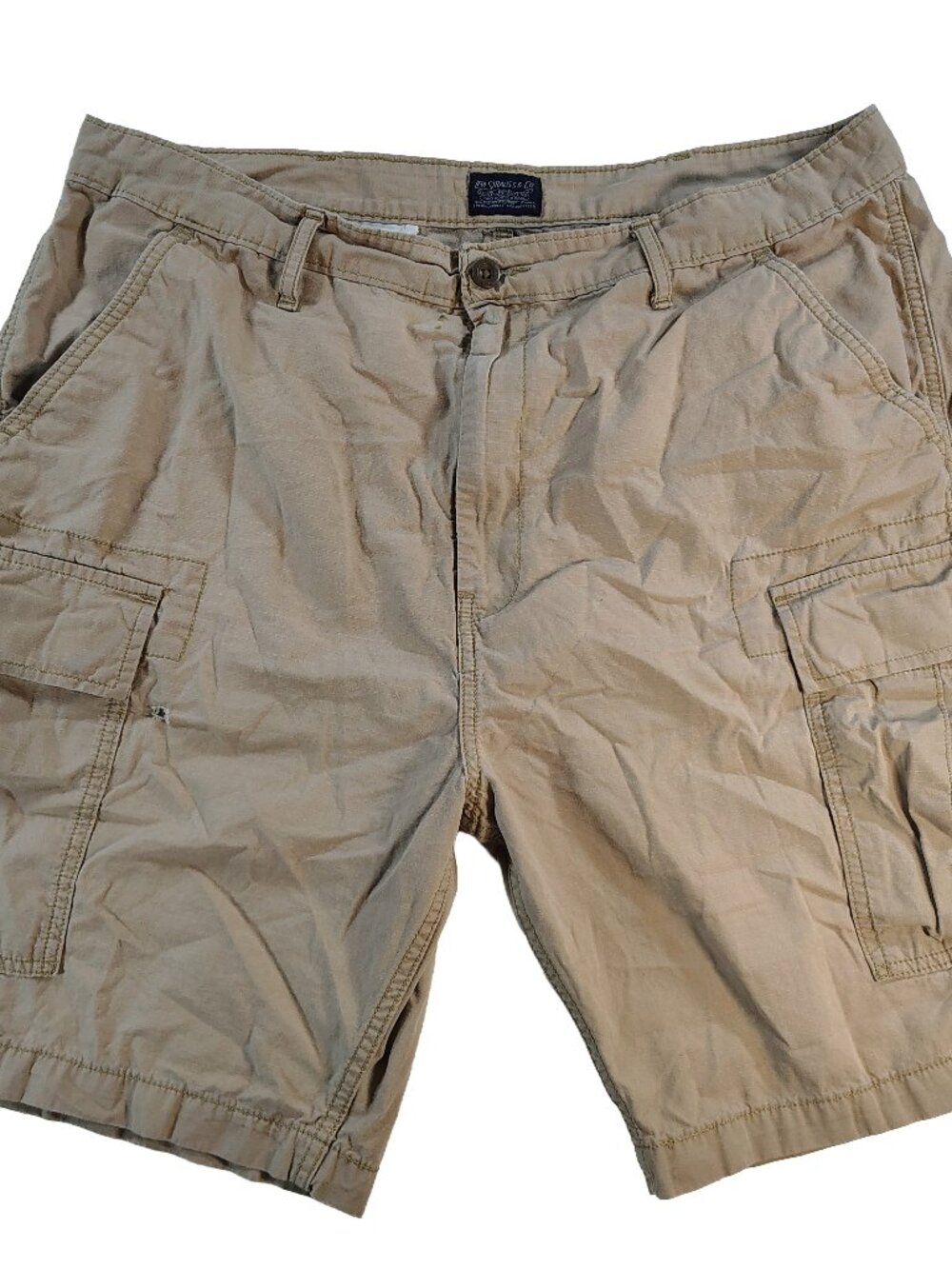 Men's Tan Size 38 Pocketed Trail Ready Levi Strauss & Co. Cargo Shorts